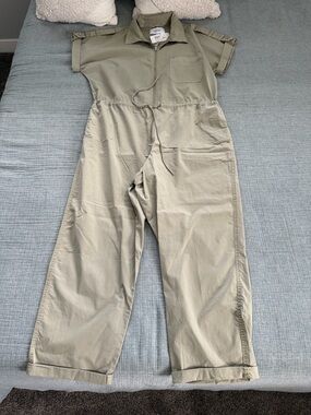 pistola Olive Utility Drawstring Jumpsuit